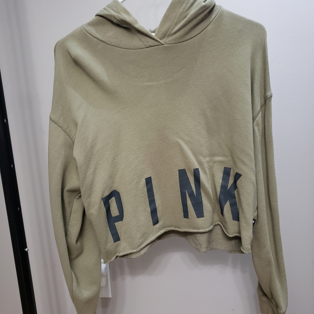 PINK cropped hoodie